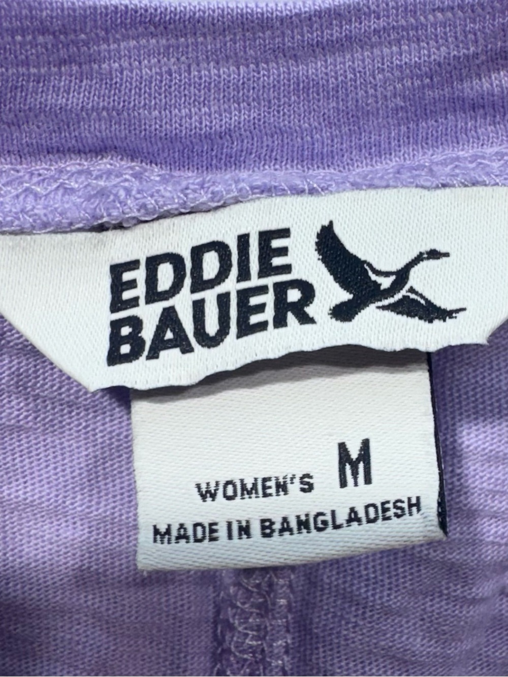 Eddie Bauer Lavender V-Neck Short Sleeve Tee - Picture 2 of 2